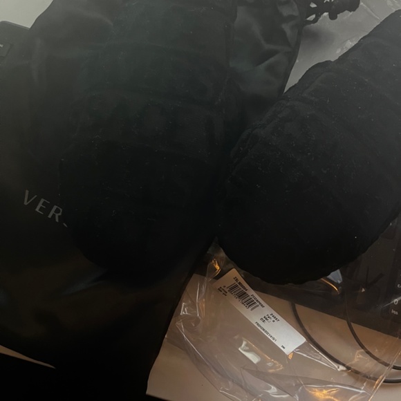 Versace cloth black slippers - Picture 2 of 2